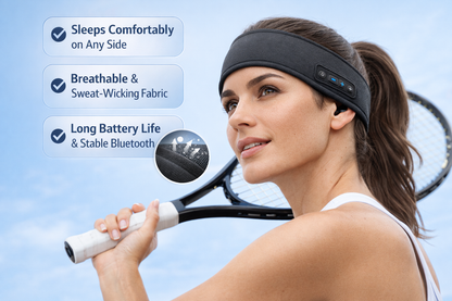 WaveBandzz Bluetooth Headband – Ultra-Thin, Lightweight, Long-Lasting